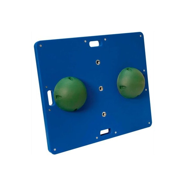 CanDo 15" x 18" Rectangular Wobble/Rocker Board, 2"H, Green